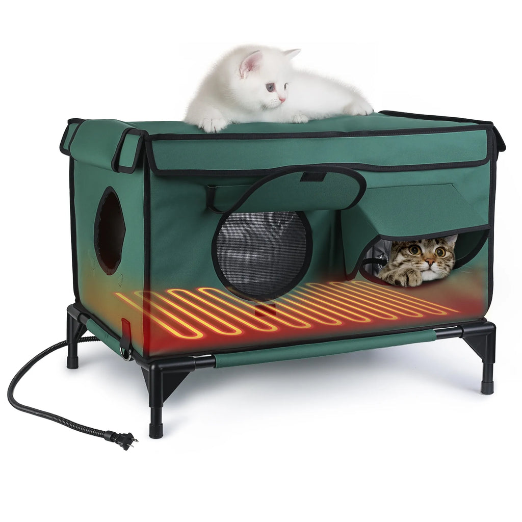 Waterproof Heated Cat House
